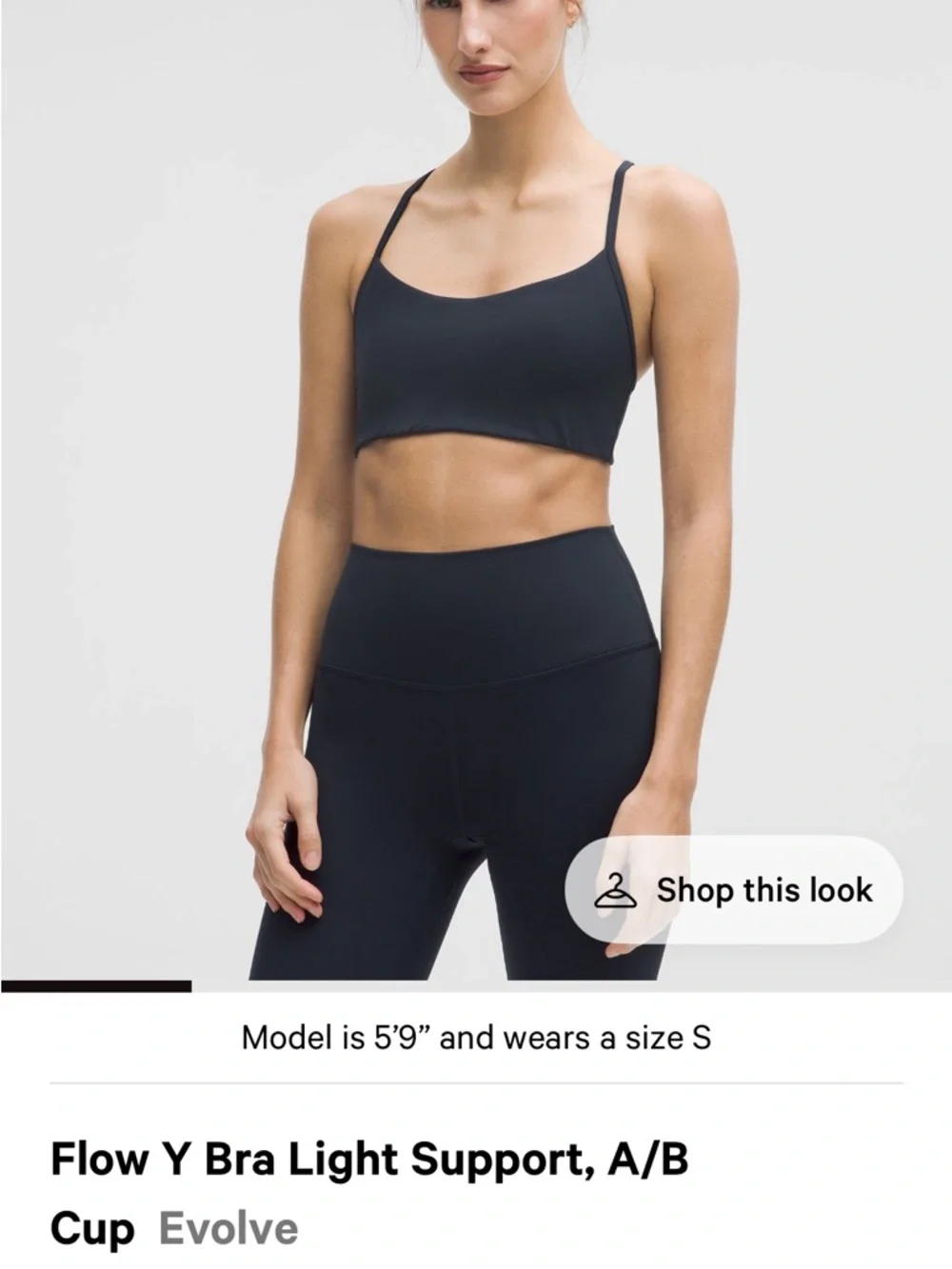 NWOT Lululemon Flow Y Bra - Navy - Picture 1 of 4